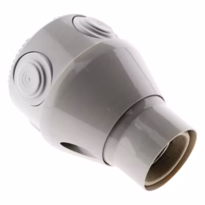 Douille orientable E27 – Blanc – Zenitech