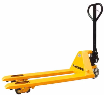 Transpalette 2500 kg roues caoutchouc fourches 1150×550 mm