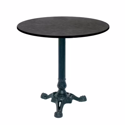 Table ronde bistrot 70cm marquina  – Restootab