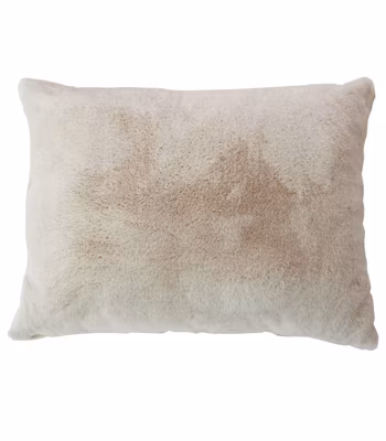 Coussin effet fourrure 65x50cm – 65x50cm – Beige
