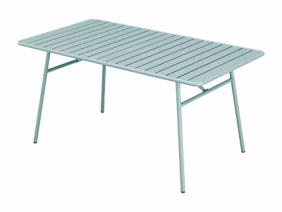 Table de jardin L.200 cm en métal – Vert amande – MIRMANDE de MYLIA