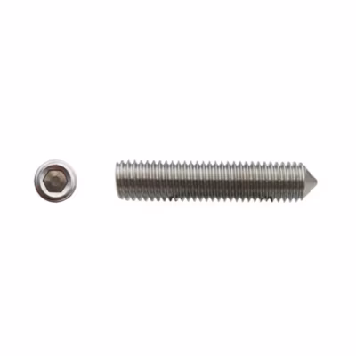 100 Vis Sans Tête 6 Pans Creux à Bout Pointeau STHC 6 x 50 mm – DIN 914 – Inox A2 – D-Work