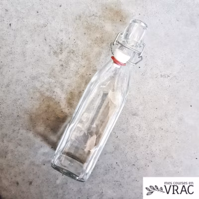 Bouteille en verre transparent – Bouchon Swing