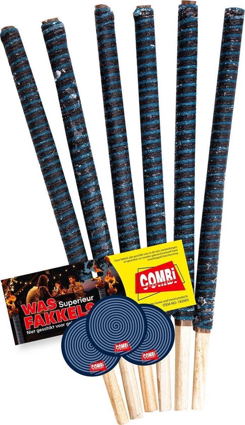 Combi-Label Wax Torches – Wax Torch – SUPERIOR – Still tour – Procession – Torchlight Tour – Walking Tour – Walking Tour (longue durée de combustion, 108 pièces)