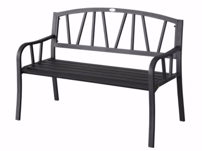 Banc de jardin en métal Alvernia – Hespéride