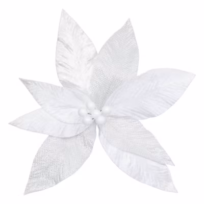Sdn poinsettia blc feuill 27cm – feeric lights & christmas
