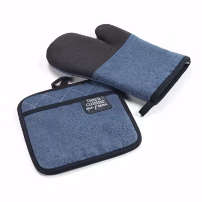 Gant & Manique Chambray « Harold » 18x28cm Bleu