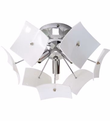 Plafonnier luminaire blanc 3 lampes ou Applique murale ou plafond interieur