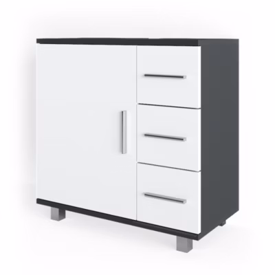 Vicco Meuble sous vasque simple Anthracite 33x60cm