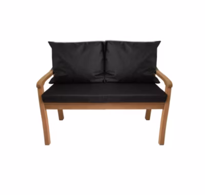 Coussin pour banc 100x50x50cm, Coussins pour balancelle de jardin Noir, Coussin d&rsquo;assise Coussin extérieur/intérieur