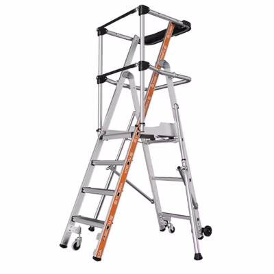 Escabeau PIRL 4 marches – Hauteur max. de travail 2,94m – 2274114