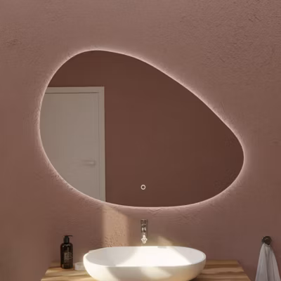Miroir lumineux antibuée DROP 110 cm x 80 cm