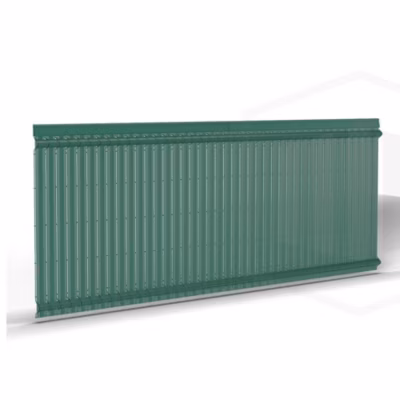 Kit lamelles d&rsquo;occultation PVC Vert Haut 103 x Larg 250 cm
