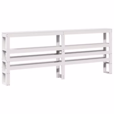 Tête de lit avec étagères blanc 180 cm bois massif de pin vidaXL