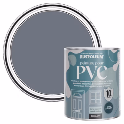 Peinture Grise pour Portes et Fenêtres en PVC, Finition Brillante – RUST-OLEUM – Gris Marine 750ml