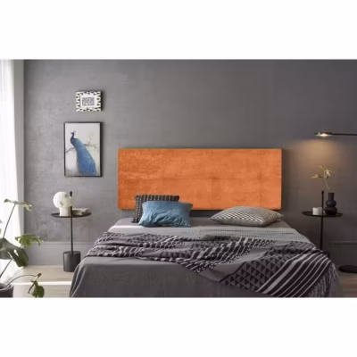 Tête de lit – ECCOX – Cala – Tissu anti-tache – 220 cm – Orange