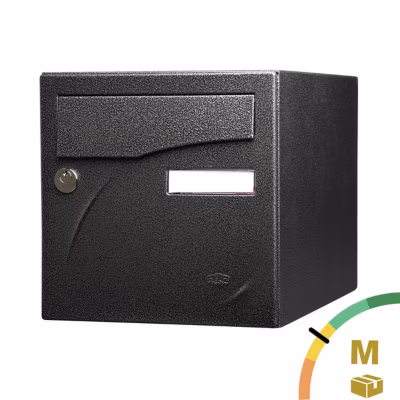 Boite aux lettres Préface 1 porte Noir décor RAL 9005D