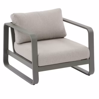 Fauteuil de salon de jardin Domilly vert laurier – Hespéride