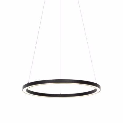 Suspension intelligente noire 60 cm avec LED et RGBW – Girello