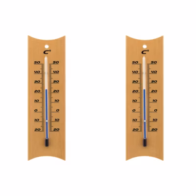Lot de 2 thermomètres classiques à alcool – Otio