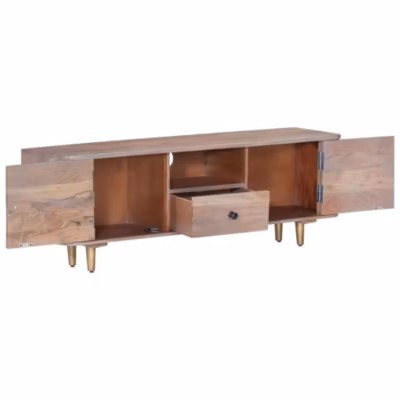 Prolenta Premium –  Meuble TV 118x30x40 cm Bois d&rsquo;acacia massif
