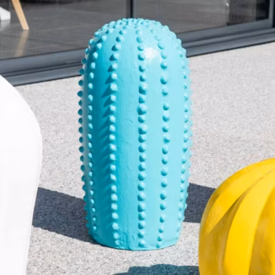 Statue jardin cactus bleu gd modèle 70cm