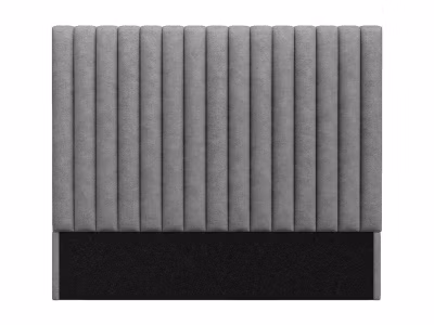 Tête de lit coutures verticales – 170 cm – Tissu – Gris- SARAH