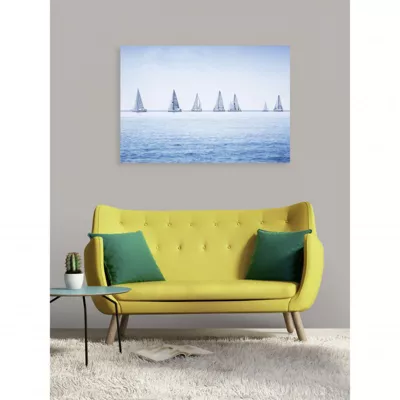 Tableau toile XXL en kit Regate 130 x 90 cm – Toile textile sans PVC