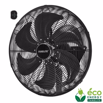 Fanelite – Ventilateur mural professionnel FW50-DC – Hélice 50 cm – Moteur DC silencieux  – 6 vitesses – Très puissant