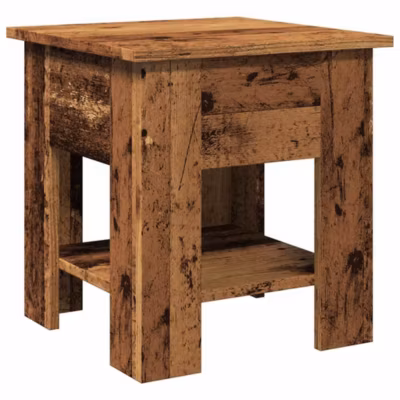 Table basse vieux bois 40x40x42 cm bois d&rsquo;ingénierie vidaXL