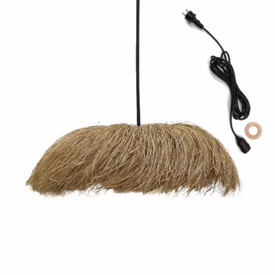 Suspension HAVANA Extérieure Herbe Marine et Jute D75cm