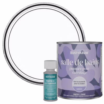 Peinture Bleue pour carrelage de Salle de Bain, Satinée – RUST-OLEUM – Glacier 750ml