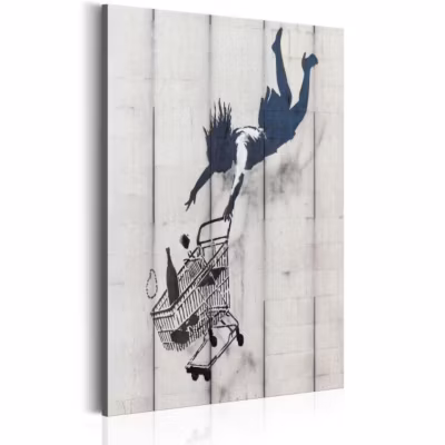 Tableau Shop Til You Drop by Banksy 40×60 cm