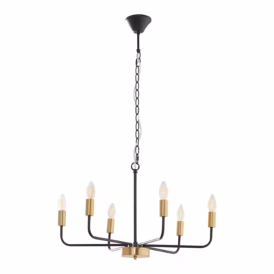 Lustre Bishop métal noir / couleur laiton lux.pro