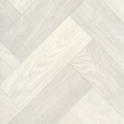 Sol PVC Textile Imitation Parquet blanchi  à chevrons – Rouleau de 4m x 8m