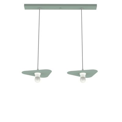 LUMICOM – CLOUD Suspension, 2XE27, max 42W, métal, vert iceberg, 25x20cm