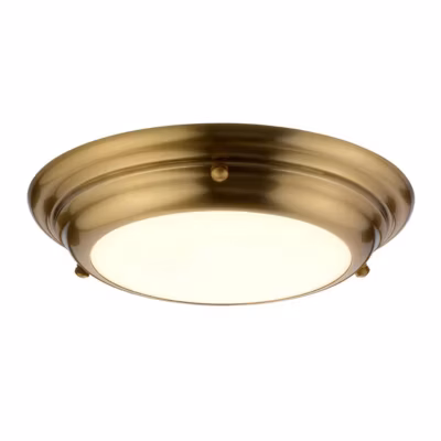 Mini-plafonnier LED Welland 1 lumière – Laiton vieilli