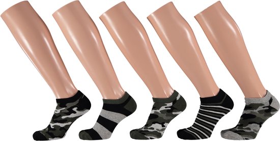 Chaussettes baskets Garçons – Grijs/ Zwart -Pack de 10 – Taille Chaussettes basses – Chaussettes basses garçons – Chaussettes baskets enfants – Chaussettes enfants garçons – Apollo