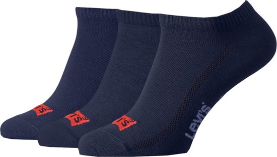 Chaussettes Levis Low Cut Batwing Logo 3P Blauw Taille:39/42