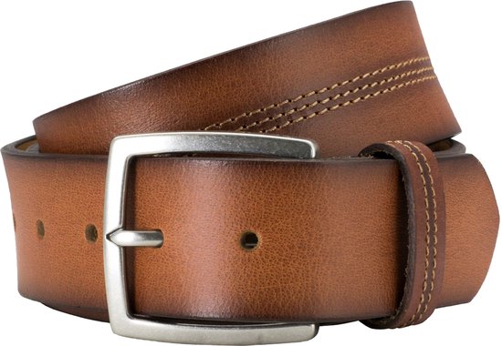 Ceinture homme en cuir LINDENMANN – cognac