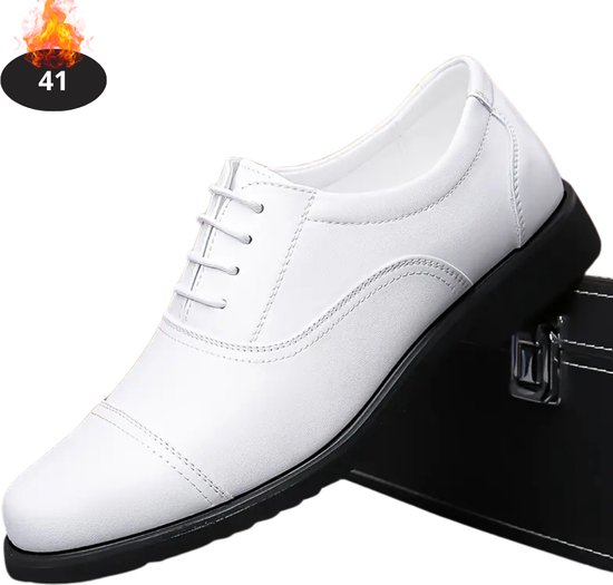 Chaussures pour femmes habillées Nivard pour hommes – Chaussures pour femmes Business – Chaussures de mariage – Chaussures de bureau – Avec Lacets – Wit – Taille 41