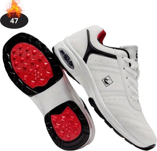 Chaussures de golf Bovista pour homme – Vêtements de golf – Chaussures de golf antidérapantes – Golf – Wit – 47