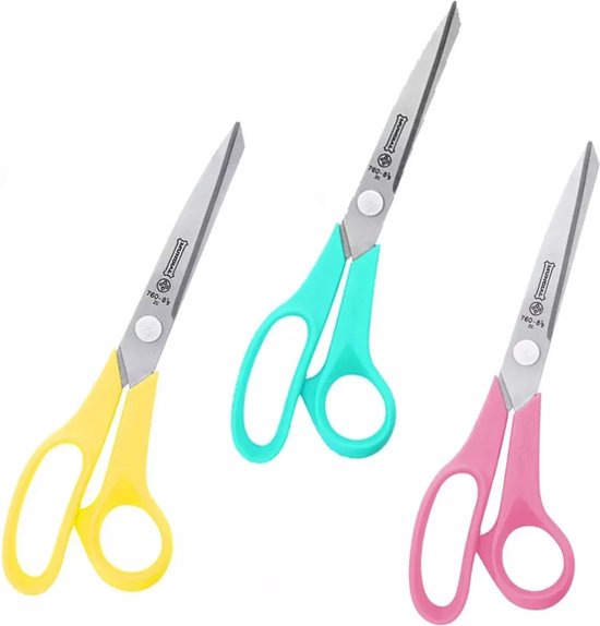Ciseaux professionnels Mundial Fantasy – Cuir, Tissu, Carton – 24 cm – Manche Ergonomique