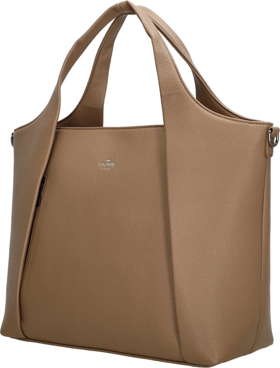 Charm London Mulberry street Sac pour ordinateur portable 15,6 pouces (34,5×19,4 cm) – Taupe