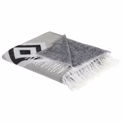Couverture KATTIKE Tissu 130 x 170 cm Gris