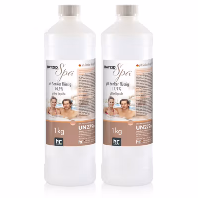 Ph Moins Liquide 14,9% Bayzid En Bouteille 2 x 1 Kg, Abaisseur De Ph Rapide Et Stable Pour Piscine