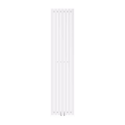 Luxe Bath Radiateur à Panneaux Design Stella 1800 x 370 mm, Blanc, Plat, Monocouche, Raccord Central, Radiateur Mural Vertical