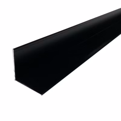Cornière en alu 15mm x15mm x1.3mm, lg 1000mm (Laqué noir mat)