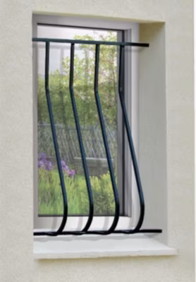 Grille de Defense Galbee Simple pour Fenetre H 115 cm x L 160 cm (côte tableau)
