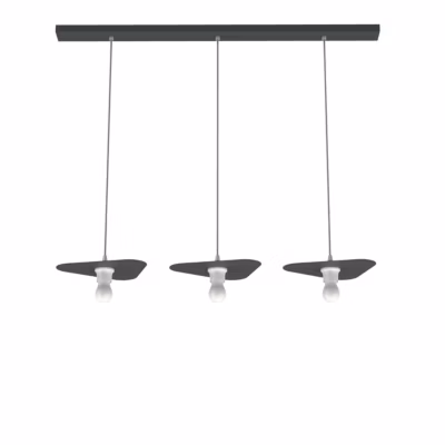 LUMICOM – CLOUD Suspension, 3XE27, max 42W, métal, anthracite, 25x20cm